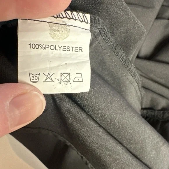 Womens Black Midi Dress 2XL Empire Waist Tiered Flowy Boho Flutter Sleeve V Neck - Picture 7 of 9